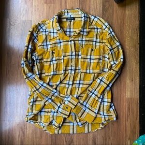 Yellow Plaid Pacsun Shirt